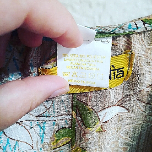 Floral silk dress - Picture 5 of 5